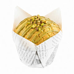 Panificio 1 oz Tulip Newsprint Paper Regular Baking Cup - 3