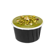 Panificio 1 oz Round Black Paper Small Baking Cup - Pleated - 2