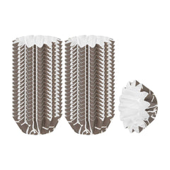Panificio 0.4 oz Round Chocolate Wisp Paper Mini Baking Cup - Flared - 2