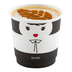 Restpresso 4 oz Madame Paper Coffee Cup - Double Wall - 2 1/2