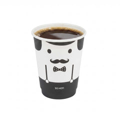 Restpresso 12 oz Monsieur Paper Coffee Cup - Double Wall - 3 1/2