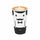 Restpresso 16 oz Monsieur Paper Coffee Cup - Double Wall - 3 1/2" x 3 1/2" x 5 1/2" - 25 count box