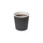 Restpresso 4 oz Black Paper Coffee Cup - Ripple Wall - 2 1/2" x 2 1/2" x 2 1/4" - 25 count box