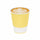 Restpresso 12 oz Light Yellow Paper Coffee Cup - Ripple Wall - 3 1/2" x 3 1/2" x 4 1/4" - 500 count box