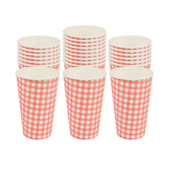 Restpresso 16 oz Picnic Print Paper Coffee Cup - Spiral Wall - 3 1/2