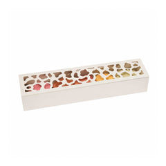 Sentiero Rectangle White Paper Macaron Box - Holds 5 Macarons - 10