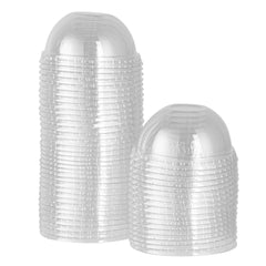 Coppetta Round Clear Plastic To Go Cup Dome Lid - Fits 3 oz - 50 count box