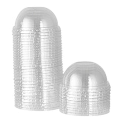 Coppetta Round Clear Plastic To Go Cup Dome Lid - Fits 5 oz - 50 count box