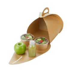 Ingenero Kraft Paper Small Lunch and Cake Box - 6 1/2