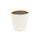 Restpresso 8 oz White Paper Coffee Cup - Ripple Wall - 3 1/2" x 3 1/2" x 3 1/4" - 25 count box