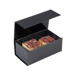 Cater Tek Rectangle Black Paper Small Tic Tac Box - Magnetic - 7