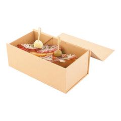 Cater Tek Rectangle Kraft Paper Small Tic Tac Box - Magnetic - 7