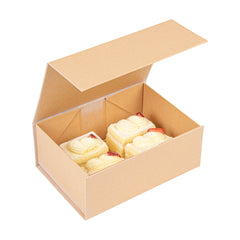 Cater Tek Rectangle Kraft Paper Medium Tic Tac Box - Magnetic - 9