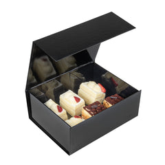 Cater Tek Rectangle Black Paper Large Tic Tac Box - Magnetic - 10 1/2