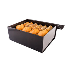 Cater Tek Rectangle Black Paper Extra Large Tic Tac Box - Magnetic - 12