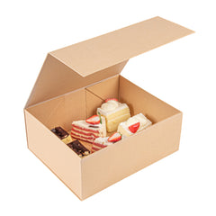 Cater Tek Rectangle Kraft Paper Extra Large Tic Tac Box - Magnetic - 12