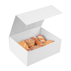 Cater Tek Rectangle White Paper Extra Large Tic Tac Box - Magnetic - 12