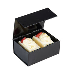 Cater Tek Rectangle Black Paper Extra Small Tic Tac Box - Magnetic - 5