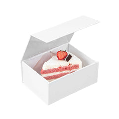 Cater Tek Rectangle White Paper Extra Small Tic Tac Box - Magnetic - 5