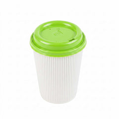 Restpresso Lime Green Plastic Coffee Cup Lid - Fits 8, 12, 16 and 20 oz - 25 count box
