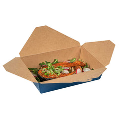 Bio Tek 49 oz Rectangle Frenchie Paper #2 Bio Box Take Out Container - 8 1/2