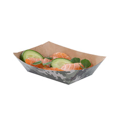 Bio Tek 4 oz Camouflage Paper #25 Food Tray / Boat - 4 1/2
