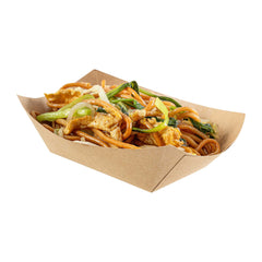 Bio Tek 6 oz Kraft Paper #40 Food Tray / Boat - 5