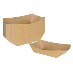 Bio Tek 2 lb Kraft Paper #200 Food Tray / Boat - 9