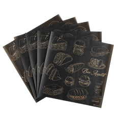 Gastronomia Kraft Paper Bakery Wrap and Basket Liner - Bon Appetit, Greaseproof - 12