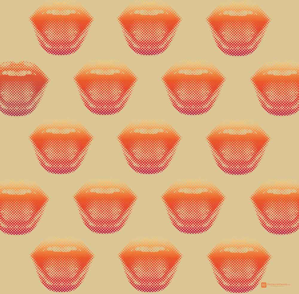 Gastronomia Kraft Paper Food Wrap and Basket Liner - Sexy Lips, Greaseproof - 12" x 12" - 500 count box