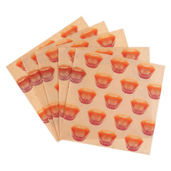 Gastronomia Kraft Paper Food Wrap and Basket Liner - Sexy Lips, Greaseproof - 12
