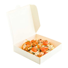 Bio Tek White Paper Mini Pizza Box - 3 1/2