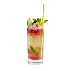 Bev Tek Yellow Paper Straw - Biodegradable, 6mm - 7 3/4