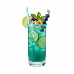 Bev Tek Teal Paper Straw - Biodegradable, 6mm - 7 3/4