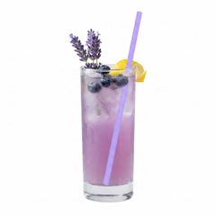 Bev Tek Lilac Paper Straw - Biodegradable, 6mm - 7 3/4