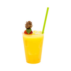 Bev Tek Lime Paper Straw - Biodegradable, 6mm - 7 3/4