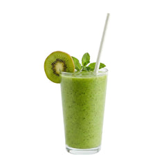 Bev Tek White Paper Straw - Wrapped, Biodegradable, 6mm - 7 3/4