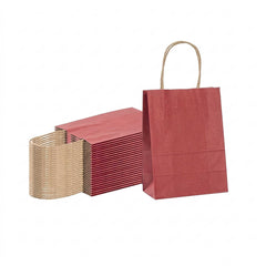 Saving Nature Red Paper Small Retail Bag - with Handles - 6