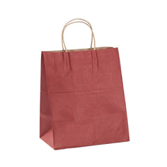 Saving Nature Red Paper Medium Retail Bag - with Handles - 10