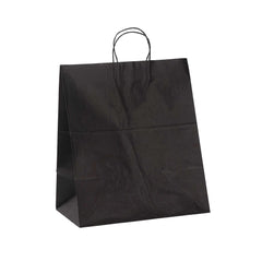 Saving Nature Black Paper Large Retail Bag - with Handles - 16