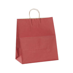 Saving Nature Red Paper Large Retail Bag - with Handles - 16