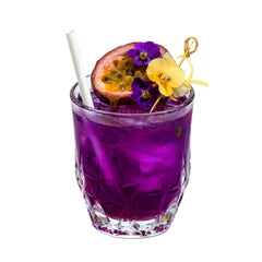 Bev Tek White Paper Cocktail Straw - Biodegradable, 6mm - 5 3/4