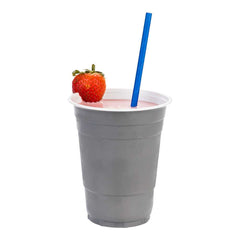 Bev Tek Blue Paper Straw - Biodegradable, 6mm - 7 3/4