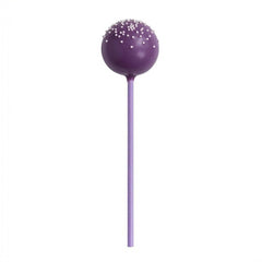 Pastry Tek Purple Paper Cake Pop and Lollipop Stick - Biodegradable - 6