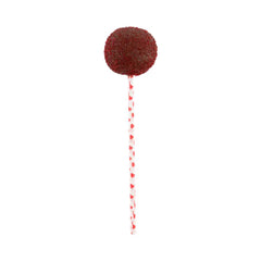 Pastry Tek Red Hearts Paper Cake Pop and Lollipop Stick - Biodegradable - 6
