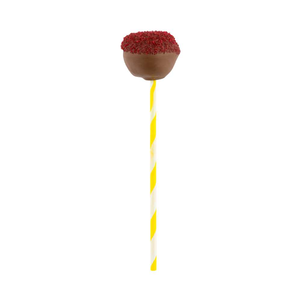 Pastry Tek Yellow Paper Cake Pop and Lollipop Stick - Spirals, Biodegradable -6" x 5/32" - 100 count box