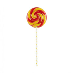 Pastry Tek Yellow Paper Cake Pop and Lollipop Stick - Polka Dots, Biodegradable - 6
