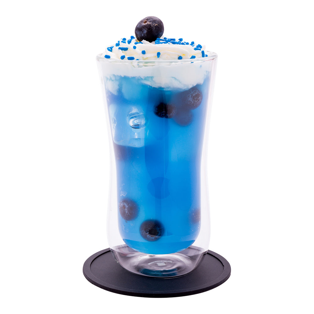 Bar Lux Black Silicone Coaster - Non-Slip - 4" x 4" x 1/4" - 6 count box