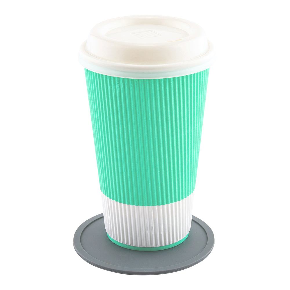 Bar Lux Gray Silicone Coaster - Non-Slip - 4" x 4" x 1/4" - 6 count box