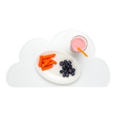 RW Kids White Silicone Cloud Placemat - Non-Slip - 18 3/4